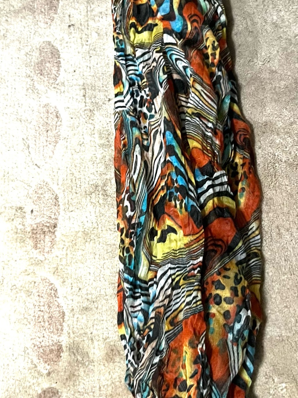 Multicolor Animal Print Lightweight Women's Scarf